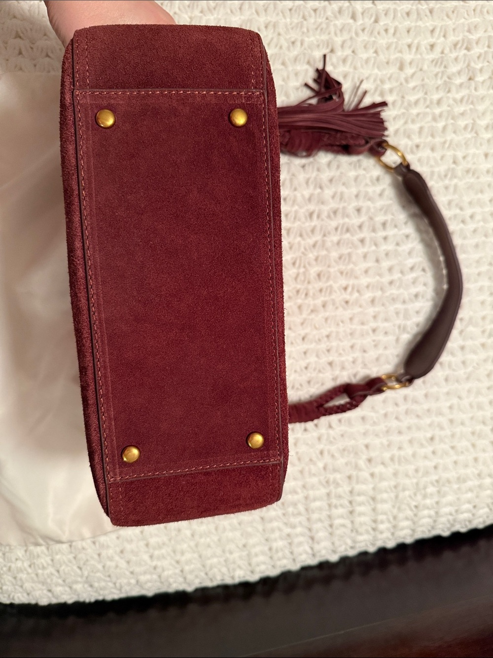 EUC Hobo Rogue Shoulder Bag in Chocolate Suede - Picture 12 of 13